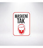 Maskeni Tak Sticker 20X28 Cm