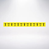 1,5 metre Mesafe Bırak Sticker100x10 Cm