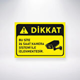 Bu Site 24 Saat Kamera ile İzlenmektedir Sticker 20X28 Cm
