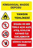 Kimyasal Madde Deposu Sticker 20X28 Cm