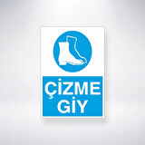 Çizme Giy Sticker 20X28 Cm