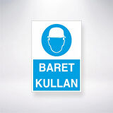 Baret Kullan İş Güvenlik Panosu Sticker