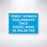 Yemek Yapmaya Başlamadan Önce Maske, Bone ve Önlük Tak