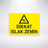 Dikkat Islak Zemin Sticker 20X28 Cm