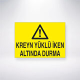 Kreyn Yüklü İken Altında Durma Sticker 20X28 Cm