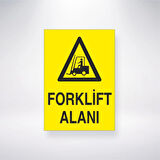 Forklift Alanı Sticker 20X28 Cm