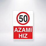 50 Azami Hız Sticker 20X28 Cm
