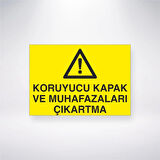 Koruyucu Kapak ve Muhafazaları Çıkartma Sticker 20X28 Cm