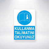 Kullanma Talimatını Okuyunuz Sticker 20X28 Cm