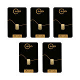 İstanbul Bilezik ARD 1 gr 24 Ayar Külçe Altın 5 Adet