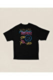 Breath Deeper ! Stay Wild Baskılı Unisex Oversize Tişört