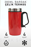 280ml Kulplu Çelik Termos