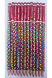 Faber Castell Faber-castel Kırmızı Başlık Kalemi 12'li yıldız desen