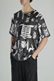 Chinese Detaylı Pamuk T-Shirt