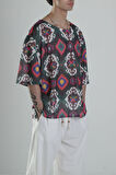 Etnik Desenli T-Shirt