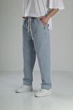 Buz Mavisi Kot Baggy Pantolon