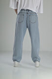 Buz Mavisi Kot Baggy Pantolon