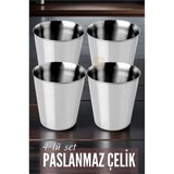 Çelik Bardak Seti 4 Adet Fazio Giacinto Design 719313