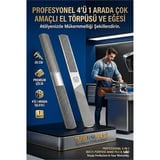4'ü 1 Arada Profesyonel El Törpüsü Eğe Seti - Ahşap Metal Raspası Düz Yarım Yuvarlak 723175