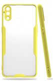 Newface Samsung Galaxy A10S Kılıf Platin Silikon - Sarı