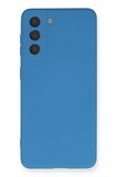 Newface Samsung Galaxy S21 Kılıf Nano içi Kadife Silikon - Mavi