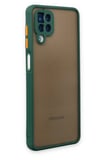 Newface Samsung Galaxy A12 Kılıf Montreal Silikon Kapak - Yeşil
