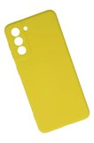 Newface Samsung Galaxy S21 Kılıf Nano içi Kadife Silikon - Sarı