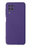 Newface Samsung Galaxy A22 Kılıf Nano içi Kadife Silikon - Mor