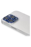 Newface Apple iPhone 13 Pro Max Pers Alüminyum Kamera Lens - Lacivert