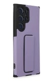 Newface Samsung Galaxy S23 Ultra Kılıf Mega Standlı Silikon - Lila