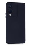 Newface Vivo Y17S Kılıf Nano içi Kadife Silikon - Lacivert