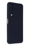 Newface Vivo Y17S Kılıf Nano içi Kadife Silikon - Lacivert