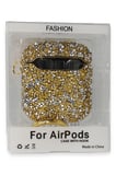 Newface Apple Airpods 2 (2.nesil) Mira Taşlı Kılıf - Gold