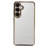 Newface Samsung Galaxy S24 FE Kılıf Razer Lensli Silikon - Gold