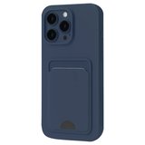 Newface Apple iPhone 16 Plus Kılıf Kelvin Kartvizitli Silikon - Lacivert