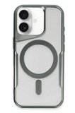 Newface Apple iPhone 16 Kılıf Boyi Magsafe Silikon Kapak - Yeşil