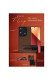 Newface Samsung Galaxy S24 FE Kılıf Flip Cover - Taba