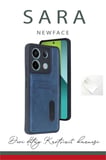 Newface Xiaomi Redmi Note 13 Pro 5G Kılıf Sara Kartvizitli Deri Kılıf - Siyah