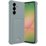 Newface Samsung Galaxy A56 Kılıf Kelvin Kartvizitli Silikon - Açık Yeşil