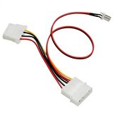 S-Link 4 Pin Erkek + Dişi To Molex 3 Pin PC Fan Adaptör Soketi Kablosu