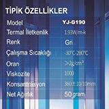 YJ-G190 Termal Macun 1.90W Thermal Grease 50 Gr.