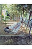 Kumaş Hamak, Bez Hamak, Tekne Hamağı, Sağlam Hamak, Geniş Hamak Gri Bej XL Hamak