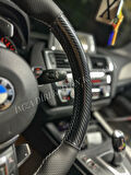 Bmw F30 Araca Özel Dikmeli Direksiyon Kılıfı (Mikrofiber Kristal Carbon)