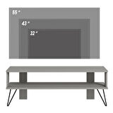 TV Sehpası Dere Gri 120 cm