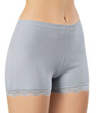 İncili 3'lü Set Kadın Kaşkorse Paça Dantelli Şort