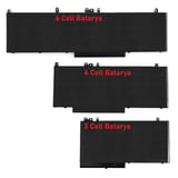 Dell ile Uyumlu Latitude E5570 Versiyon P48F, P48F001  Laptop Batarya Pil 6 CELL