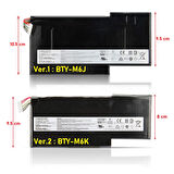 MSI GF75 Thin ile Uyumlu Notebook Bataryası Pili  Ver.2