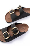 Siyah Günlük Birkenstock Kadın Terlik