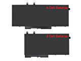 Dell Latitude 5401, 5501 ile Uyumlu Notebook Bataryası Pili - 4 Cell - 15.2V