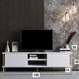 TV Sehpası Afra Beyaz 150 cm